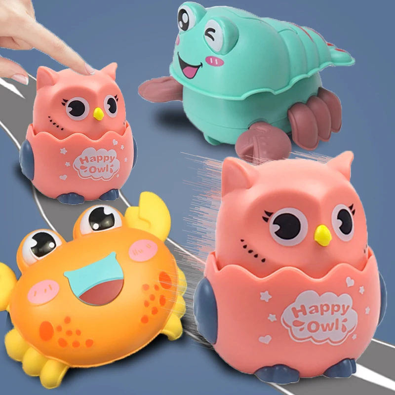 

Inertia Taxiing Babys Toy Crawl Early Education Cute Cartoon Animal Car Kids Gifts Children Boys Grils Wind Up Toys for Toddlers