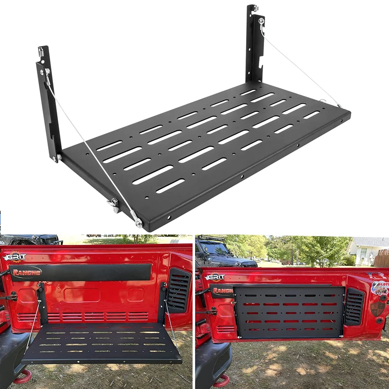 Cargo Storage Rack Tailgate Table Fit For 20072018 Jeep Wrangler Jk & Unlimited Foldaway Cargo