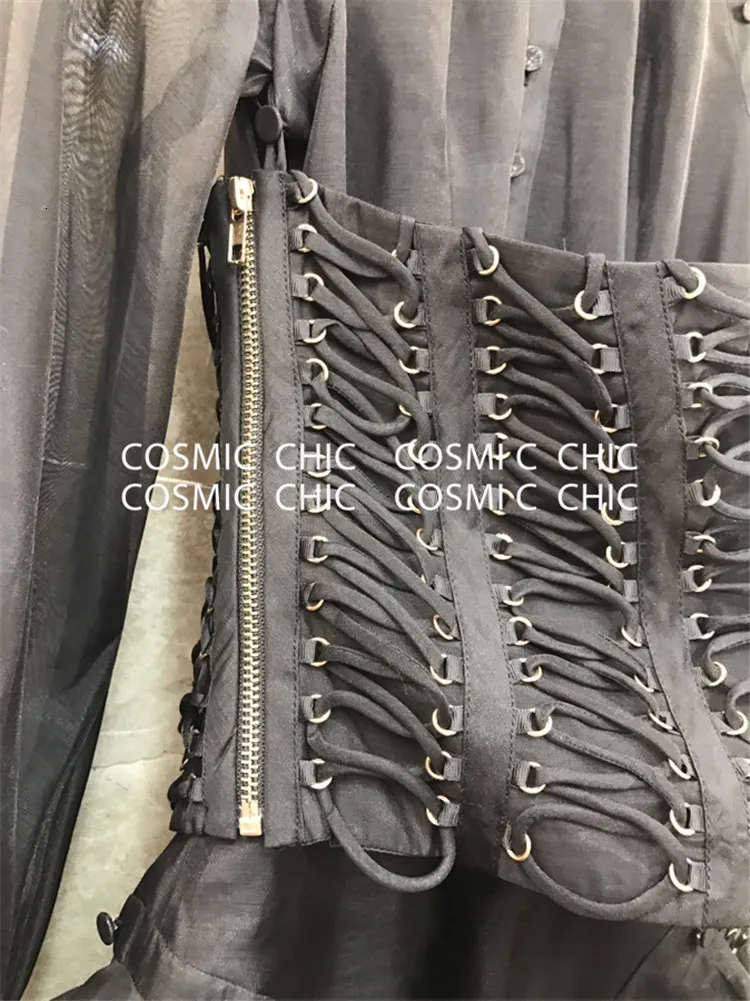 Cosmicchic подиумное винтажное платье макси с цветочным принтом, Необычные Вечерние платья с длинным рукавом-фонариком, элегантное женское платье с поясом