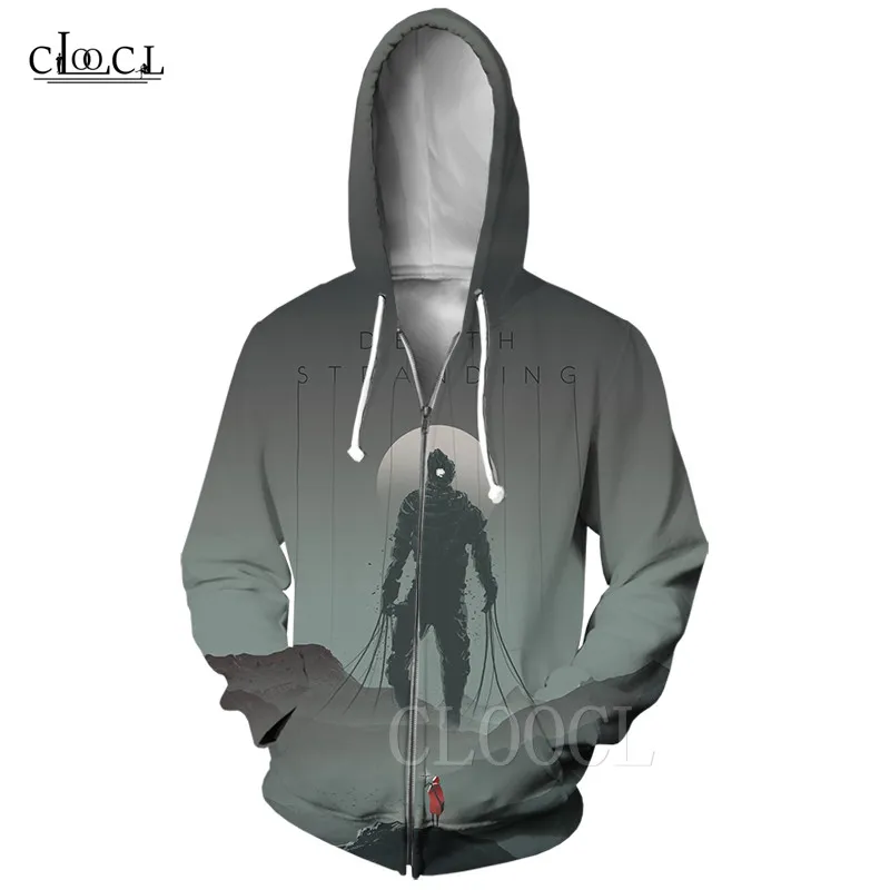 Zipper Hoodie 5 Новое поступление толстовка на молнии для мужчин/женщин для игры Death Stranding Косплей толстовки на молнии 3D принт Весна Осень Повседневная куртка толстовка - Цвет: Zipper Hoodie 5