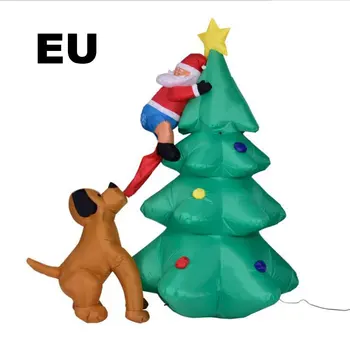 

Christmas Props Inflatable Toys Dog Bites Santa Claus Modeling Inflatable Model Funny Performance Props