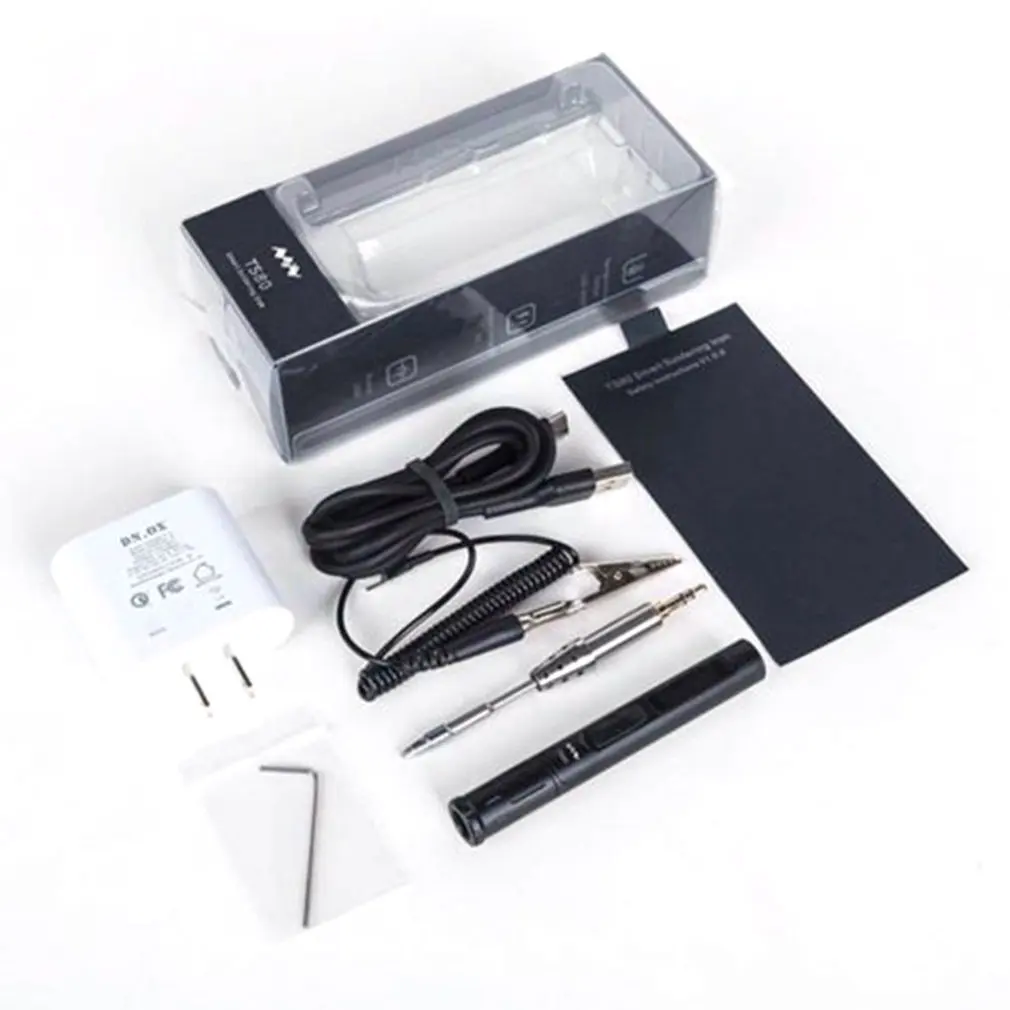 

MINI TS80 More Set Digital Solder Iron Station QC3.0 USB Type-C OLED Programable