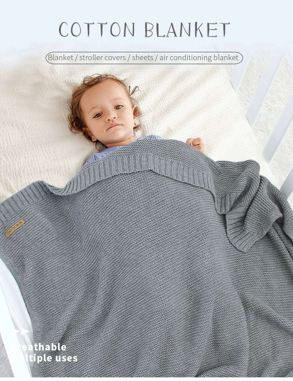 Baby Blankets Super Soft Newborn Swaddle Wrap 100*80cm Knitted Toddler Infantil Sleeping Blanket Quilts for Stroller Bed Carseat 2 Hb48c70fb99eb46faab4162c1c9e01308Z