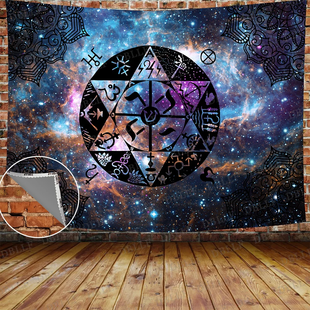 Simsant Natural Landscape Wall Tapestry Purple Sky Forest Art Hanging Tapestries for Living Room Home Decor Banner | Дом и сад