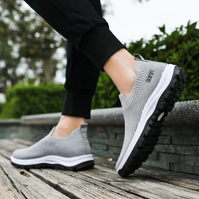 SALUDAS Running Shoes Fashion Walking Shoes Ultra Lightweight Athletic Casual Gym Breathable Knit Slip On Sneakers - AliExpress