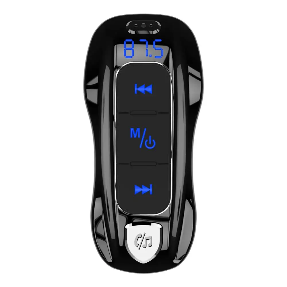 Bluetooth 5,0 автомобильный комплект fm-передатчик беспроводной Handsfree TF автомобильный аудио музыкальный MP3 плеер 2.4A usb type-C USB Быстрая зарядка 3,0
