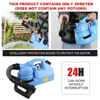 

Electric ULV Sprayer Portable Fogger Machine Ultra Capacity Disinfection Sprayer Mosquito Atomizer Machine