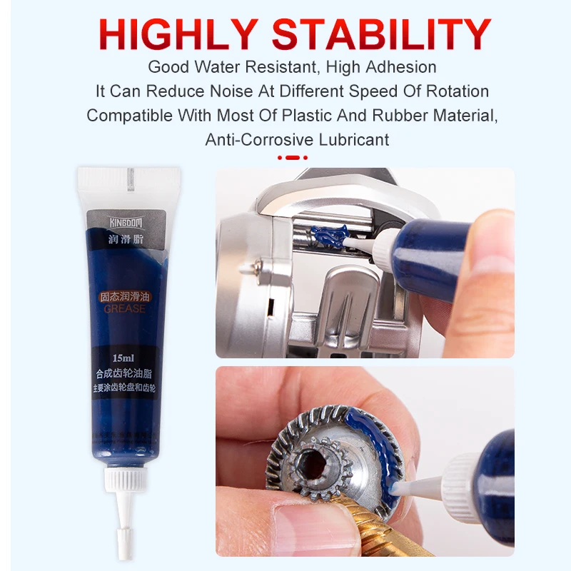 Kingdom grease + Lubricant oil for fishing reel bearing lubricant baitcasting spinning fishing reel maintenance oil Fishing Tool