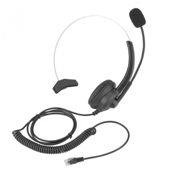 

USB Noise Cancelling Microphone Headset Call Centre Office Telephone Corded High-Quality ABS Headphone