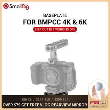 

SmallRig Baseplate for Blackmagic Design Pocket Cinema Camera 4K/6K (SmallRig Cage 2255 Compatible Only) DSLR Camera Plate 2267
