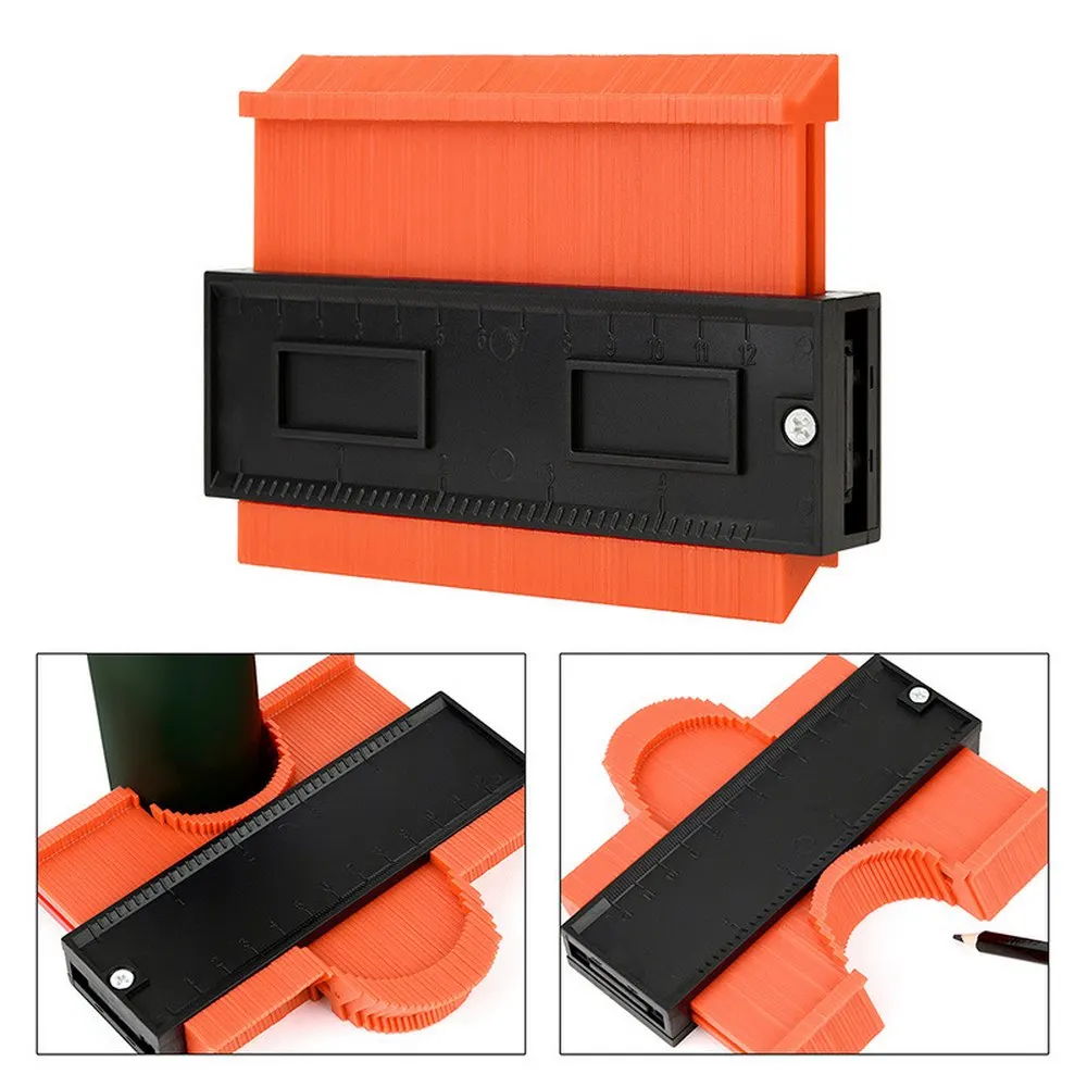 

Contour Calibrator Radian Measuring Instrument ABS Tile Carpet Size Edge Replicator Suit For Woodwork Metal Contour Measurement