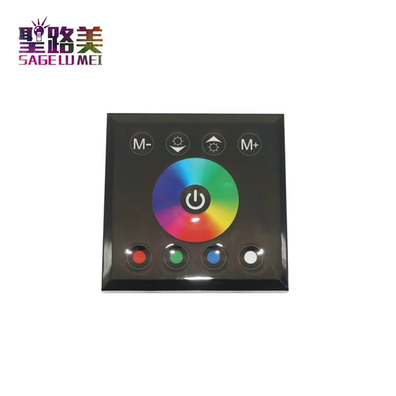 DC12V-24V RGB/RGBW single color wall mounted Touch Panel Controller glass panel dimmer switch Controller for LED RGB Strips lamp