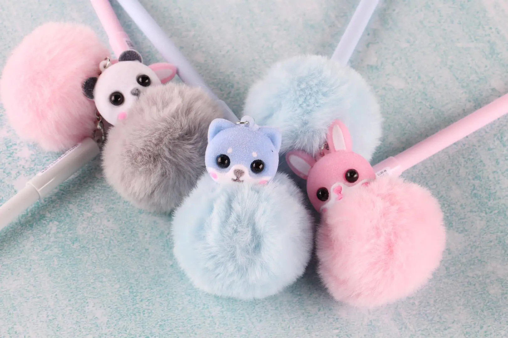 1 шт. гелевые ручки яркие черные с кроличьими чернилами fresh Kawaii Шариковые школьные