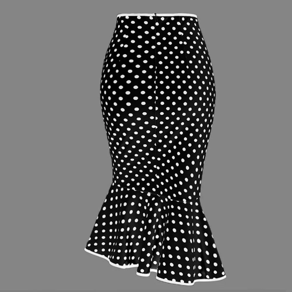 nike skirt 2020 Autumn Women Dot Printing Bodycon Skirts Lady's High Waist bowknot Mermaid Skirts tennis skirt