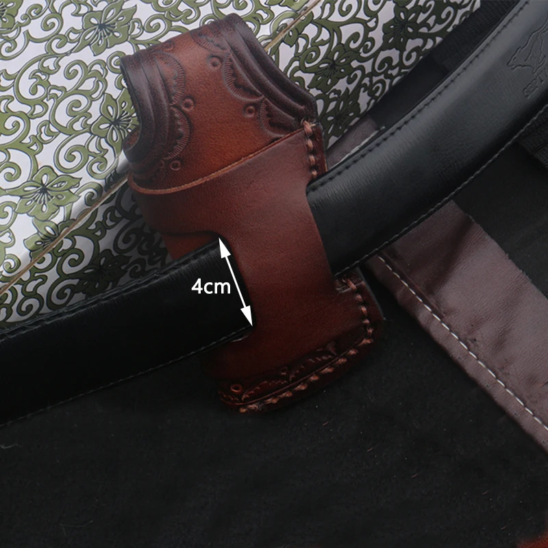 Folding Knife Holder Outdoor Tool Belt Loop Hunt EDC Multi Holster Carry Sheath Leather Scabbard Pouch Bag Pocket