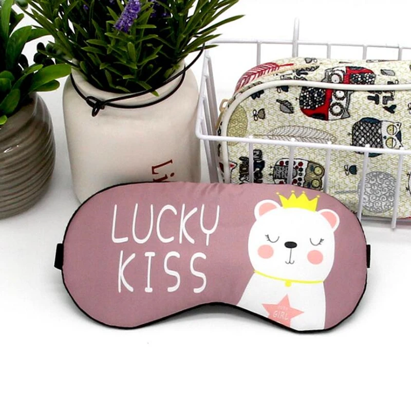 1 Pc Massage Relax Eye Sleeping Aid Blindfold Cover Eyeshade Patch Cute Penguin/Bear/Monkey/Tower/Flamingos | Красота и здоровье
