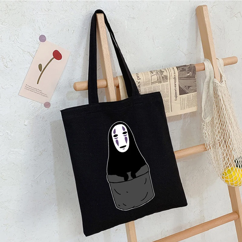 Japanese Anime chic Fashion Canvas Bag Harajuku Goth Punk Shopper Large Capacity Women Bags Classic HandBag Vintage Shoulder Bag 