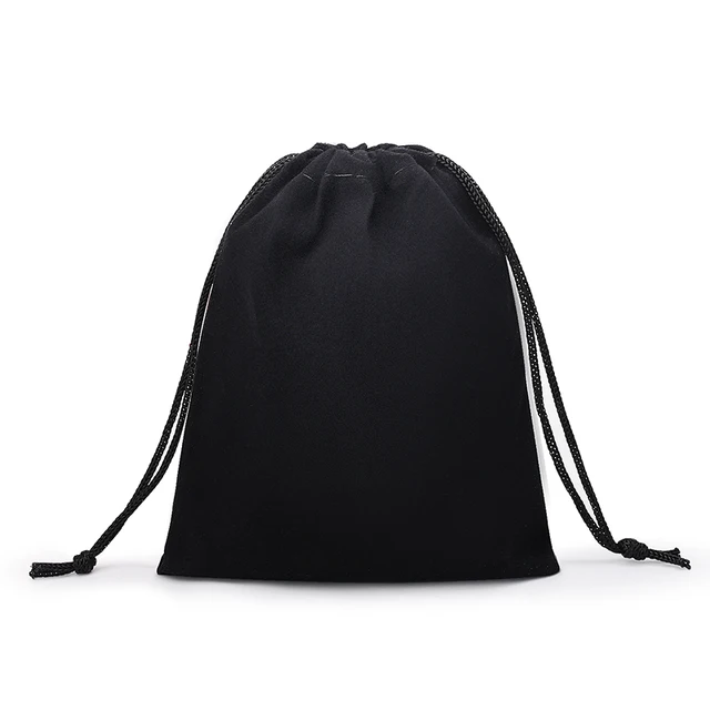 Velvet Drawstring Black Drawstring Bags Bulk 50PCS Lot Jewelry