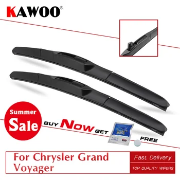 

KAWOO For Chrysler Grand Voyager 26"20" Windshield Car Wiper Blade Fit U Hook Arm 2008 2009 2010 2011 2012 2013 2014 2015 2016