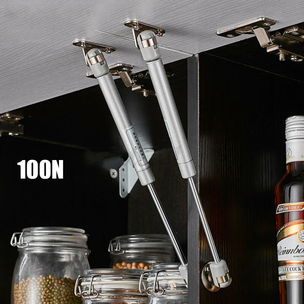 100N пневматическая стойка для поднятия дверей шкафа гидравлическая пружина