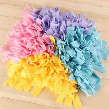 

Dog Snuffle Mat Hand Woven Dog Sniffing Pad Soft Pet Nose Work Smell Snuffle Mat Training Feeding Foraging Skill Blanket Dog Pla