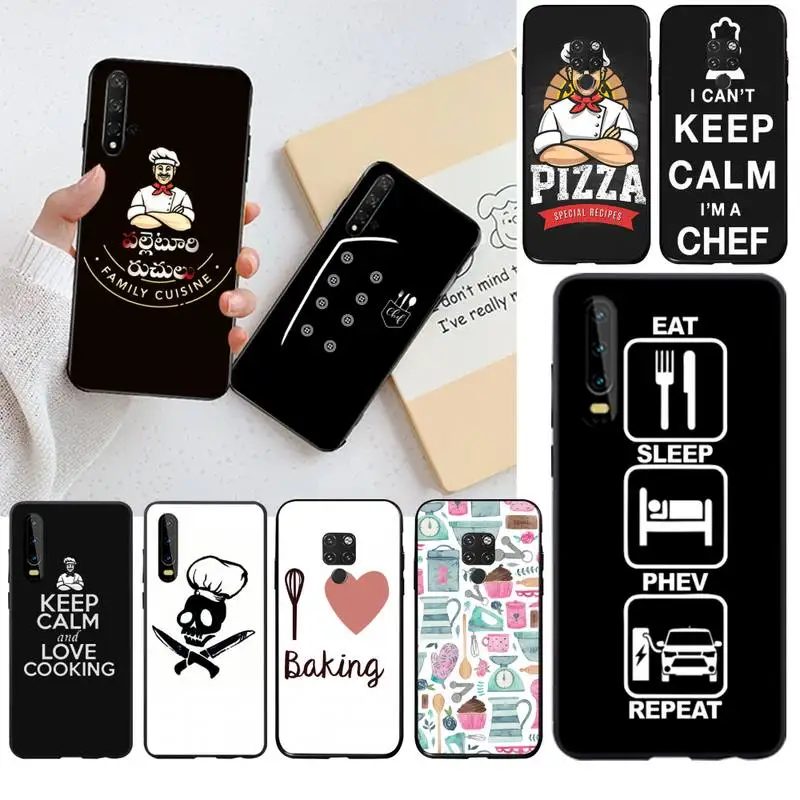 CUTEWANAN кухонная утварь для выпечки дизайн шеф-повара чехол телефона Huawei P30 P20 lite Mate