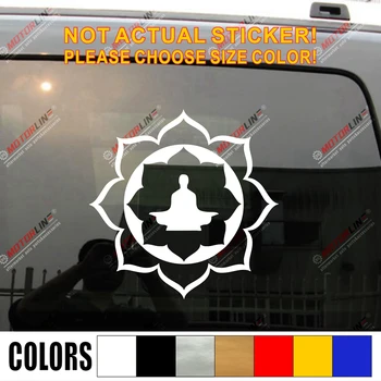 

Buddha Buddhism Lotus Car Decal Die cut no background pick color and size