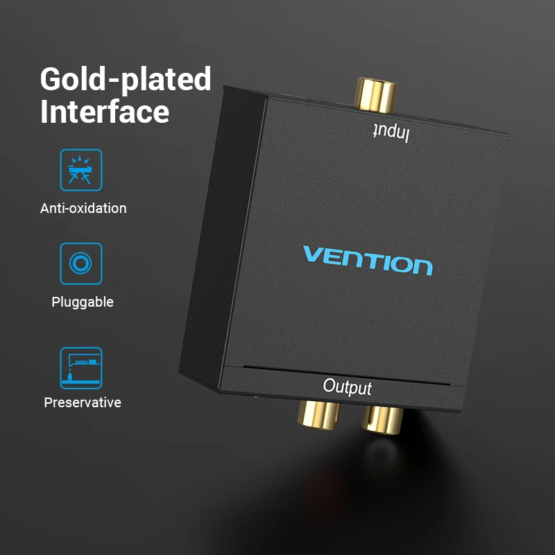 Vention Digital to Analog Audio Converter DAC Digital SPDIF Optical to Analog L/R RCA Converter for PS3 HD DVD PS4 TV Home new Vention Digital to Analog Audio Converter DAC Digital SPDIF Optical to Analog L/R RCA Converter for PS3 HD DVD PS4 TV Home new