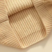 Baby Solid Color O-neck Sweater Winter, Unisex Baby Girl Boy Loose Fit Long Sleeve Knitted Pullover for Autumn, Winter 6