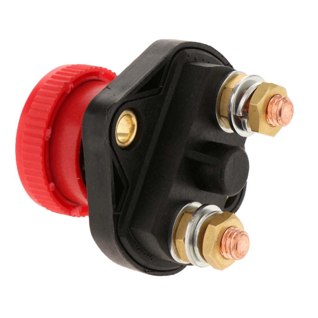 Car Van Truck Boat Battery Power Disconnect Rotary Isolator Kill on/off Switch, Water-resistant Compatible with Auto Vehicles