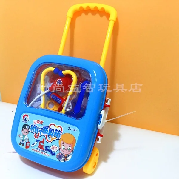 Children Toy Sets Echometer Doctor 3-6-Year-Old Male Baby Medicine Cabinet Little Girl Play House Injection Model