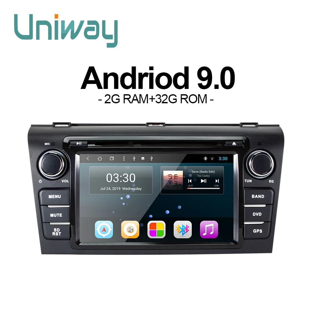 

uniway LLM37090 Android 9.0car dvd for Mazda 3 2004 2005 2006 2007 2008 2009car radio navigation