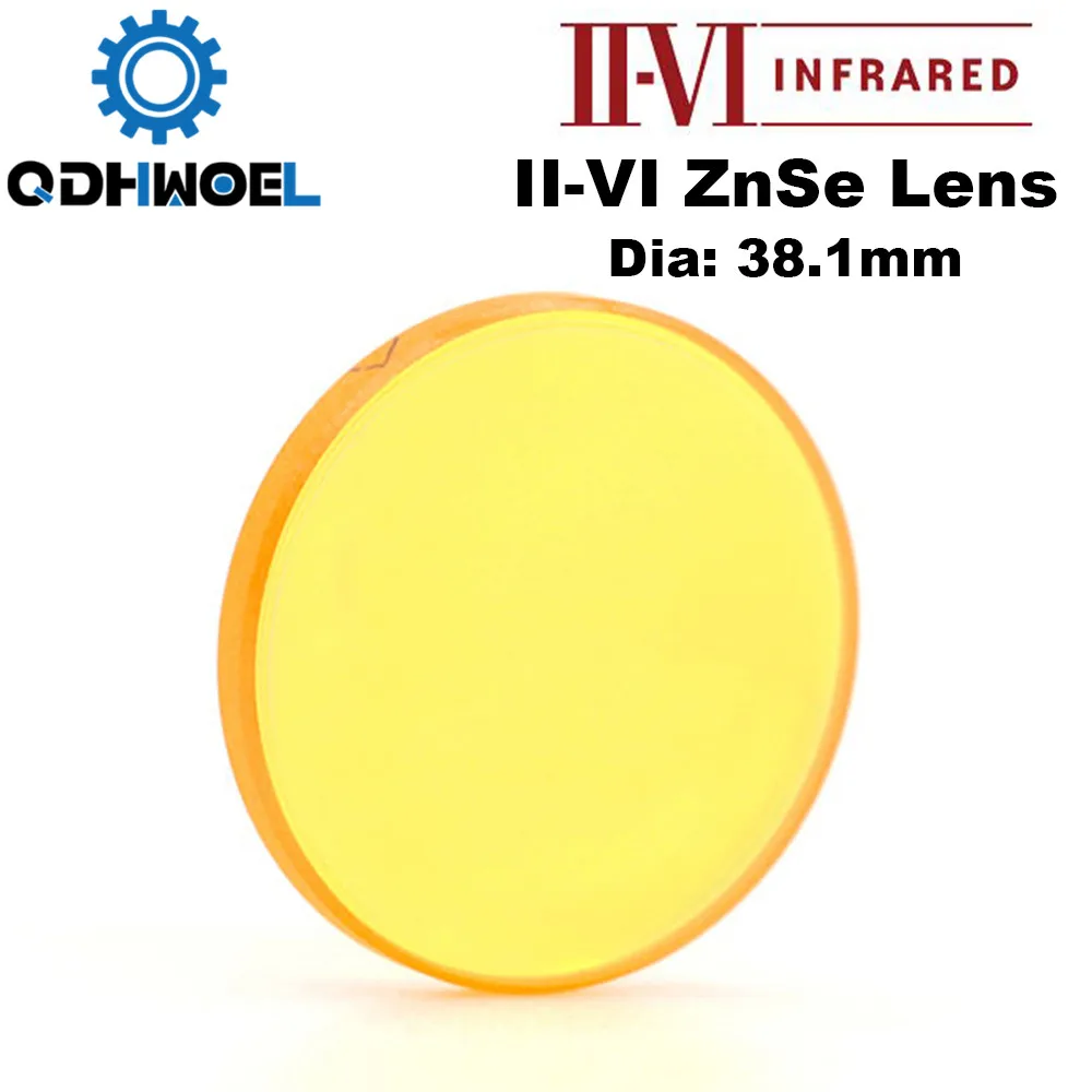 II-VI CVD ZnSe Focus Lens Dia. 38,1 мм FL 127 190,5 мм " 7,5" для HAN'S Trumpf Bystronics CO2 станок для лазерной резки