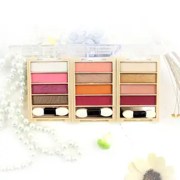 

4 Colors Blushing Makeup Orange Earth Pumpkin Wine Red Earth Color Makeup Palette Diamond Nude Basic Glitter Eye Shadow
