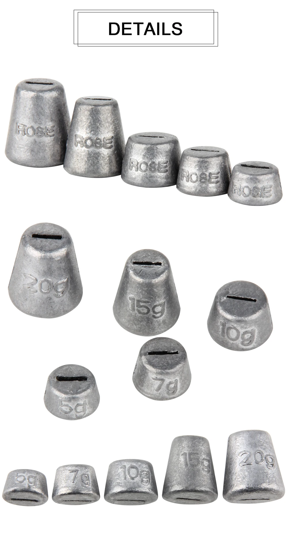 Lead Sinkers Weights  (3)