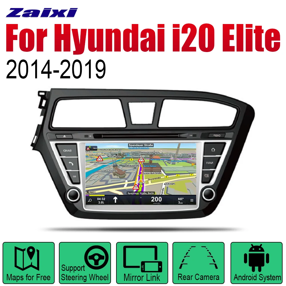 ZaiXi Авто Радио 2 Din Автомобильный dvd-плеер на основе Android для Hyundai i20 Elite 2014 ~ 2019 GPS Навигация BT Wifi карта мультимедийная система ZaiXi Авто Радио 2 Din Автомобильный dvd-плеер на основе Android для Hyundai i20 Elite 2014 ~ 2019 GPS Навигация BT Wifi карта мультимедийная система