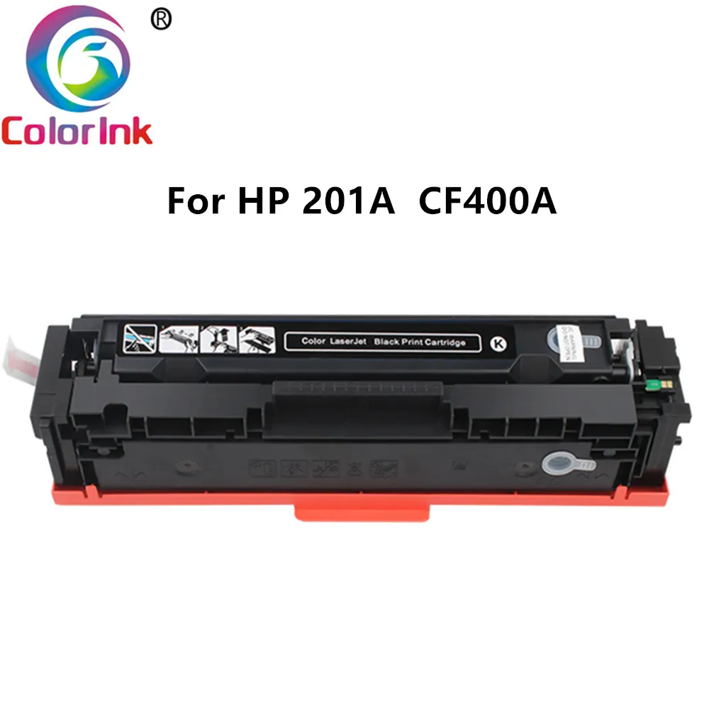 Only 1PK Black Цветные чернила 400A CF400A CF401A 402 403A 201A совместимый тонер-картридж для hp color LaserJet Pro M252dn M252n MFP M277dw print - Цвет: Only 1PK Black
