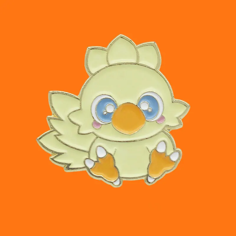 Chocobo Enamel Pins Cute Animal Flight Metal Cartoon Brooch Backpack Hat Bag Collar Lapel Badges Men Women Fashion Jewelry Gifts | Украшения