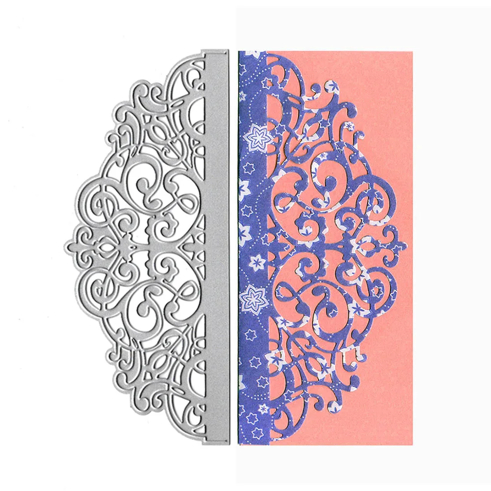 

Corte Morre Scrapbook Invitation Card Lace Cutting Die Scrapbooking Album Decor Metal Craft Die Cut Mould Clear Stamps And Dies