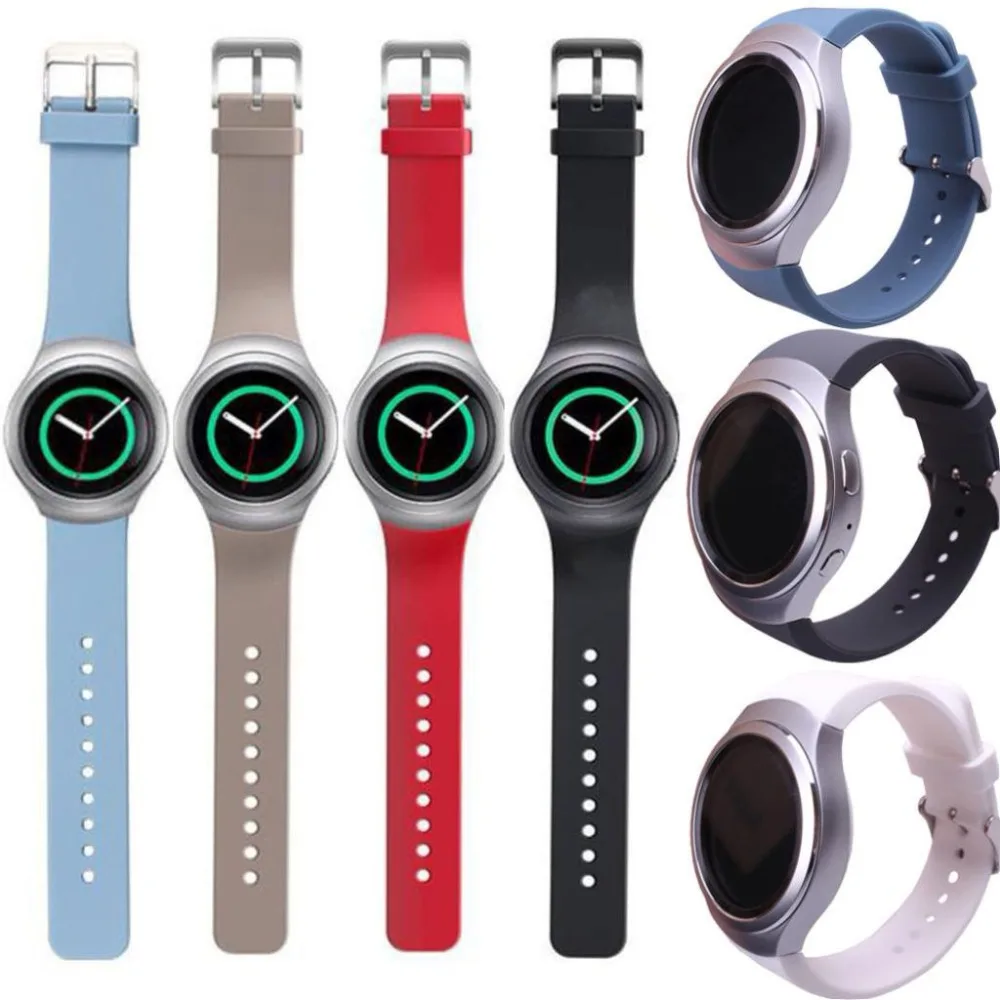 Sport Vervanging Horlogeband Voor Samsung Gear S2 R720 Band Siliconen Pure Kleur Bandjes Voor SM-R720 Smartwatch Armband Correa