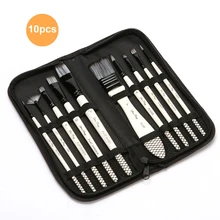 10 шт. набор кистей для рисования набор несколько средних кистей с нейлоновой сумкой для переноски волос для художника акриловая гуашь с масляной краской