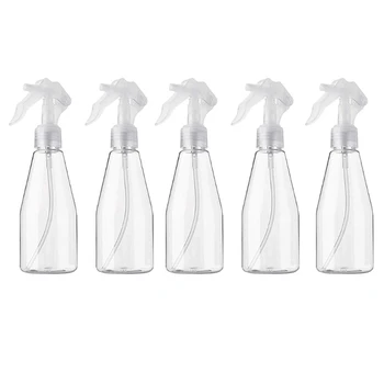 

5Pcs 200ml Clear Plastic Empty Spray Bottle Refillable Fine Mist Trigger Sprayer Cosmetic Container Leak-Proof Atomizer for Hair