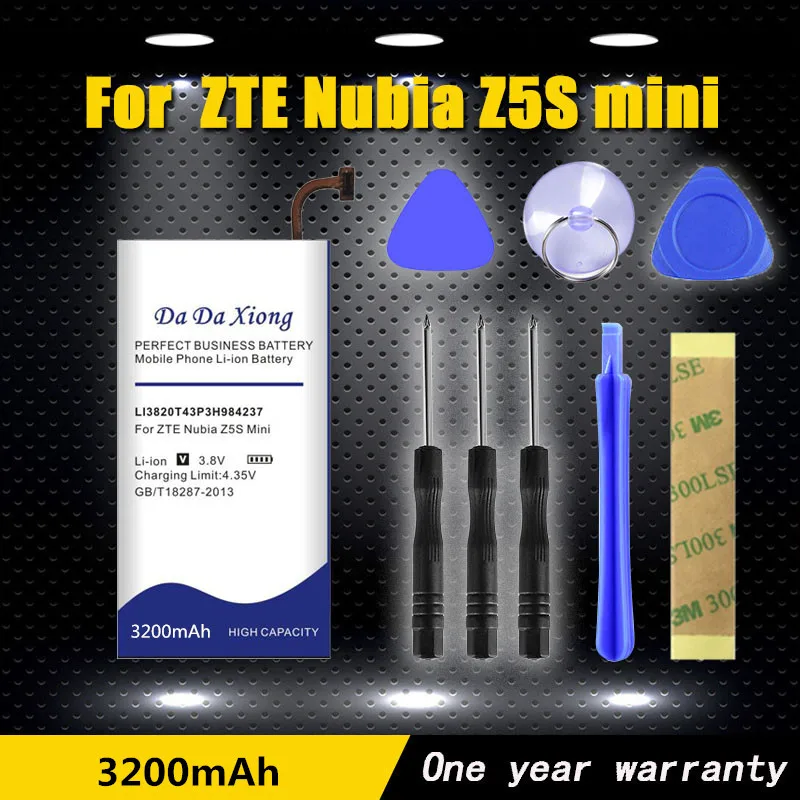 Высококачественный аккумулятор 3200 мАч LI3820T43P3h984237 для телефона ZTE Nubia Z5S mini NX403A |