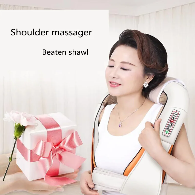 

Multifunctional neck massager U Shape Electrical Shiatsu heating massage shawl Kneading shoulder massager for neck