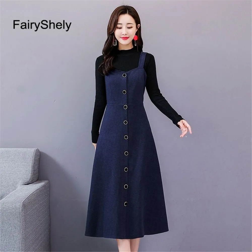 FariyShely Vest Sweater Dress Suit Women 2020