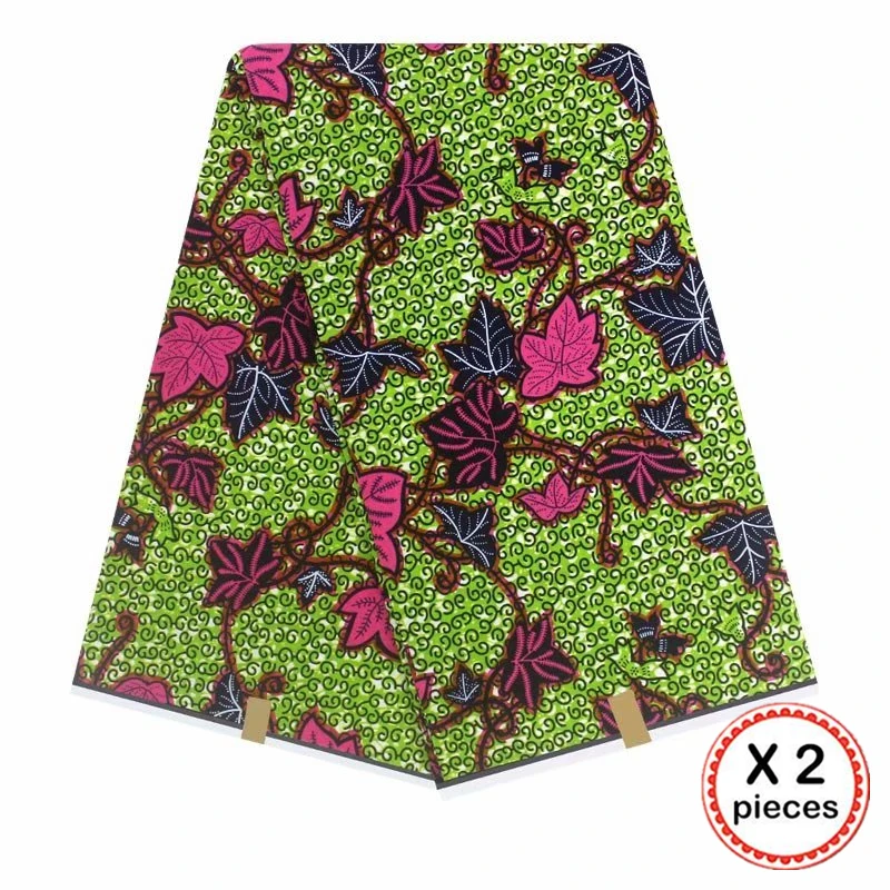 Африканская восковая ткань с принтом Хлопок Шитье Анкара африканская ткань 12 ярдов Нигерия Гана ткань для DIY свадебного платья 91628