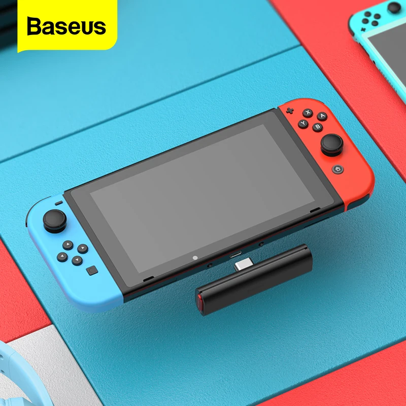 

Baseus Audio Bluetooth Adapter for Nintendo Switch 18W Fast Charge Type C USB Wireless Transmitter Bluetooth Receiver Adapter