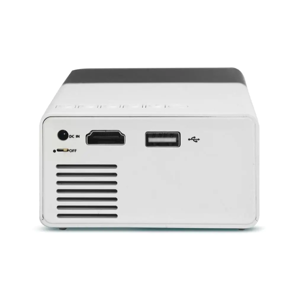 YG300 мини светодиодный проектор 400-600LM 3,5 мм аудио 1080P видео 320x240 пикселей HDMI USB проектор домашний медиа плеер четыре вилки