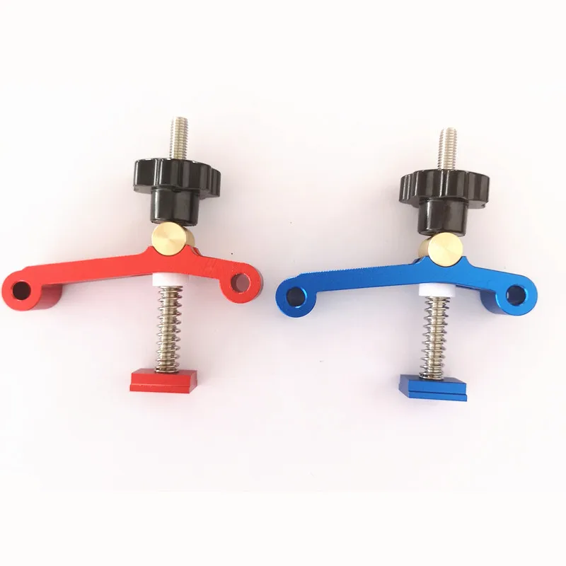 Melhorado T-track Aperto Blocos Esquadria Faixa Chute Blocos Imprensa Ajustável Placa Mantenha Pressionadas Braçadeiras Mesa de Madeira