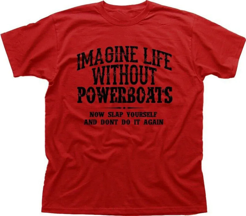 CIGARETTE RACING TEAM SPEED BOATS POWERBOATS Red T shirt Brand Clothing Tee TshirtTShirts